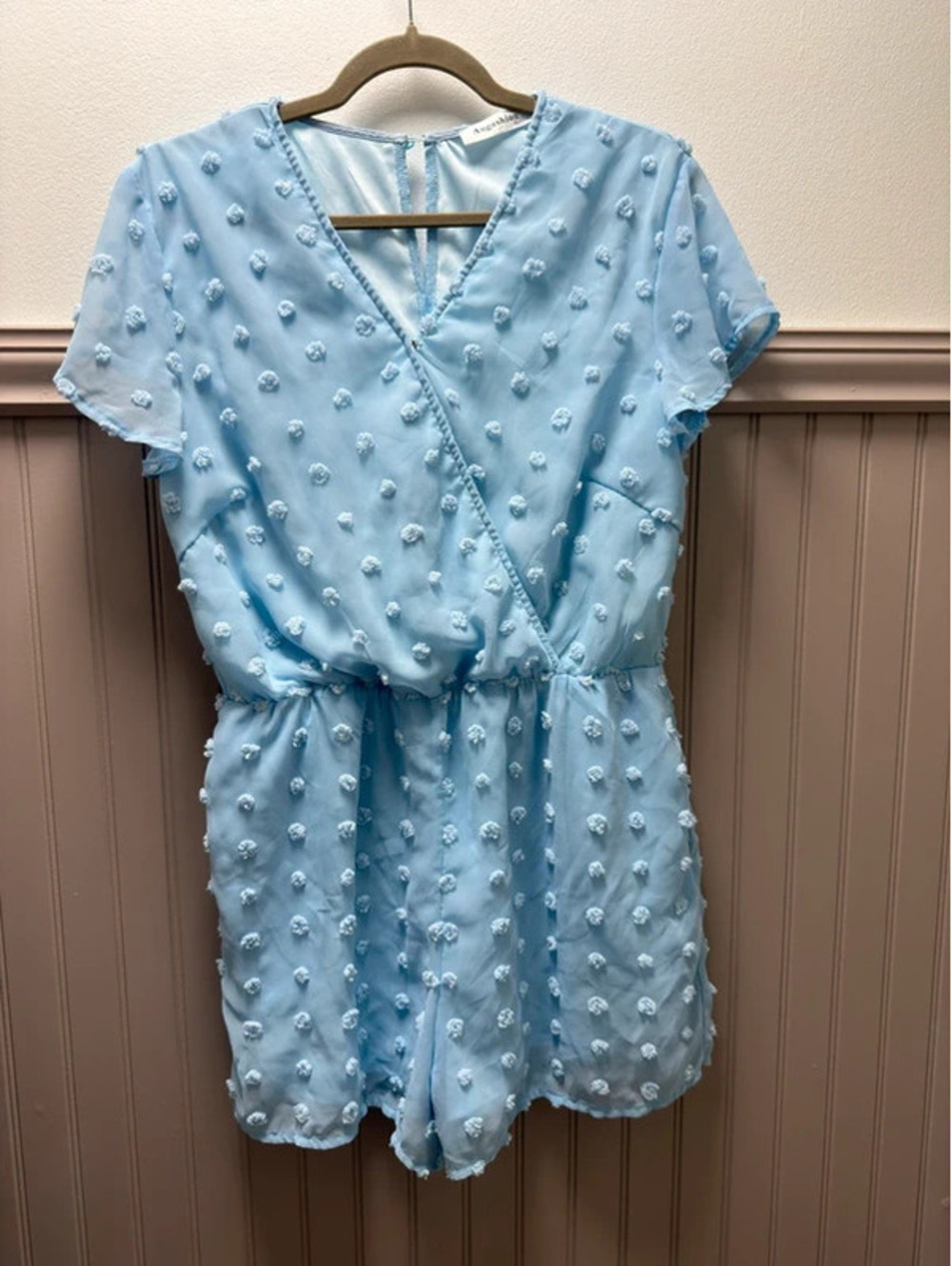 Light blue Angashion Romper Size Large